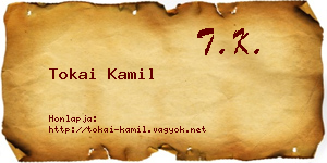 Tokai Kamil névjegykártya